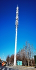 Tour de communication à tube unique à installation simple avec support d'antenne
