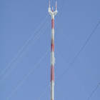 mât électrique de communication de tour de trellis de 50m Guyed