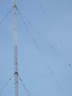 Mât galvanisé de télécommunication de tour de fil de 50m Guyed
