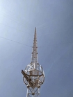 Antenne galvanisée 30m/S de communication de mât de tour de fil de Guyed d'acier d'immersion chaude